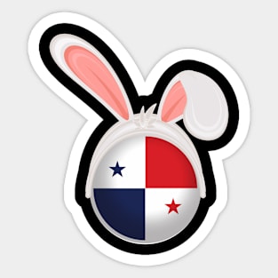 happy easter Panama bunny ears flag cute designs Sticker